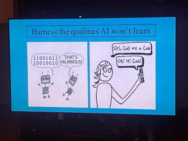 Harness the qualities AI won't learn