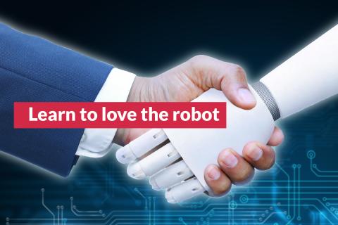 Handshake with robot