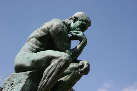 The thinker statue