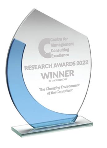 The CMCE Research Awards Trophy
