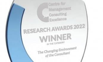 CMCE Reserch Awards 2022 trophy