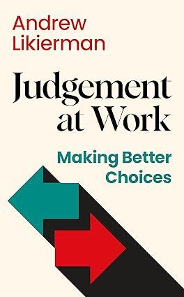 A picture of the cover of the book Judgement at Work
